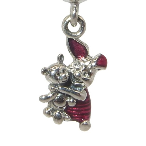 Pandora Disney Winnie the Pooh Piglet Enamel & SS .925 Charm 792134EN117 - Picture 2 of 7